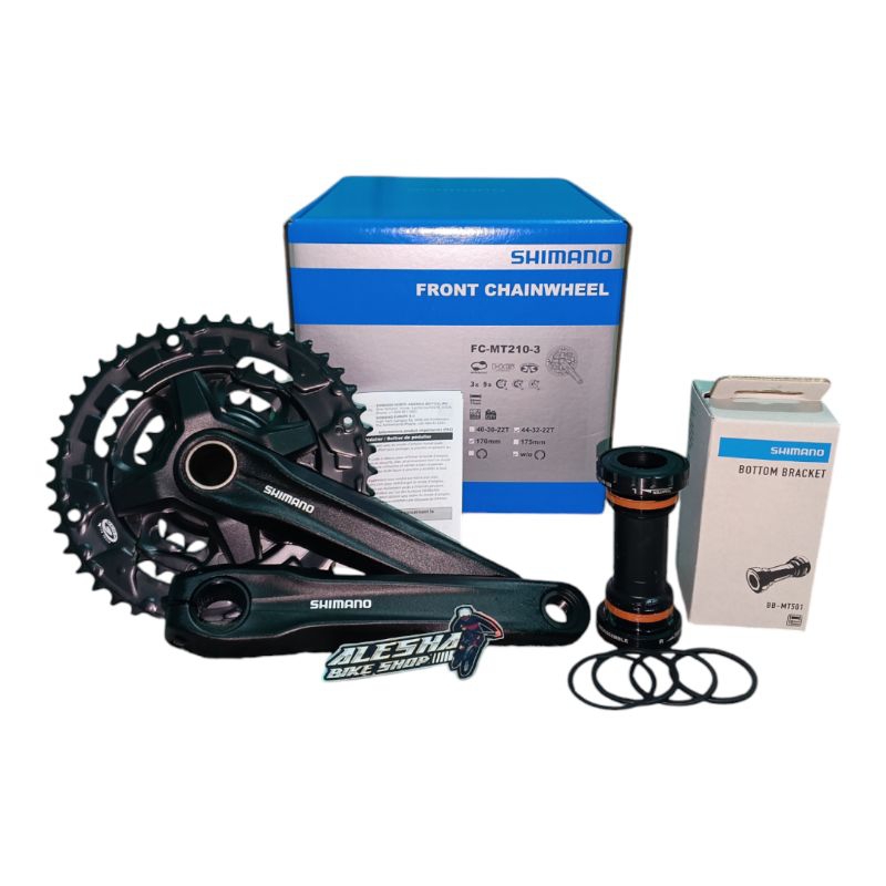crank Shimano altus ht2 3 speed 44t plus BB