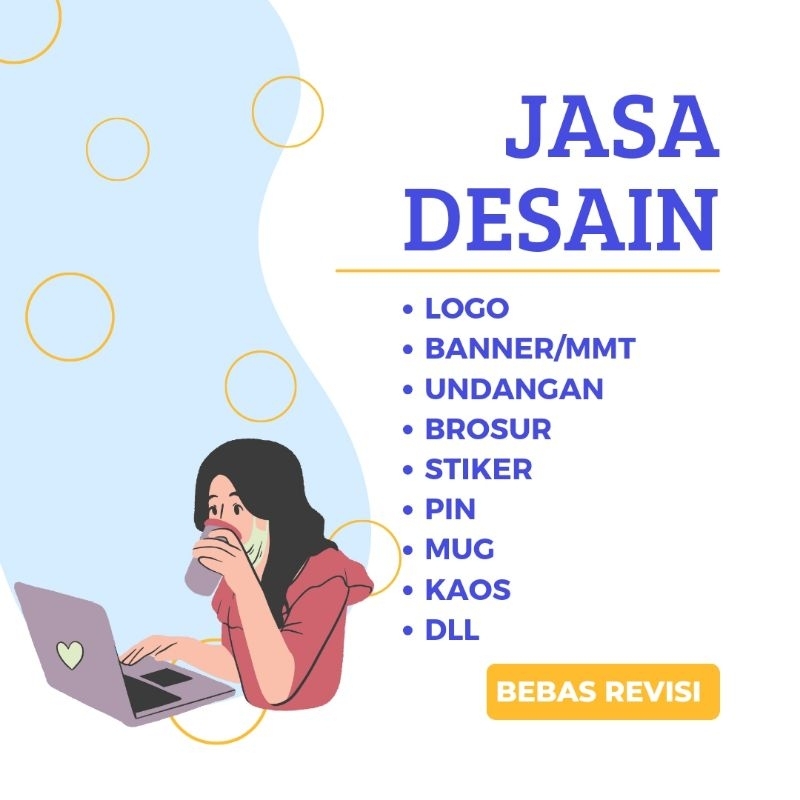 Jasa Desain Logo Banners MMT Undangan Brosur Stiker Pin Mug Kaos DDL