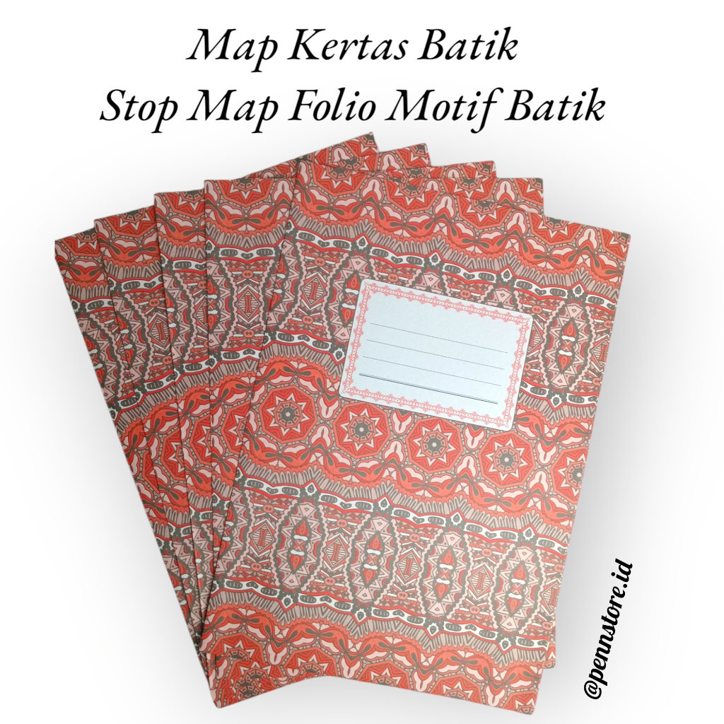 

(5 pcs) Map Kertas Batik Stopmap Folio Motif Batik - Stationery