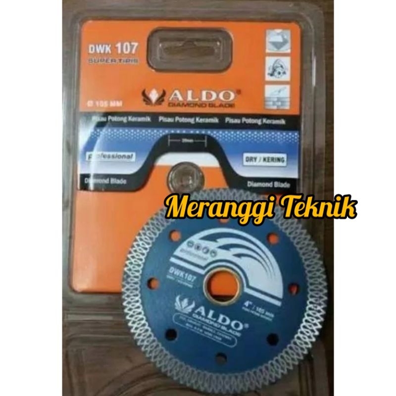 id4344 Mata gerinda potong granit keramik 4" diamond wheel Aldo DWK 107