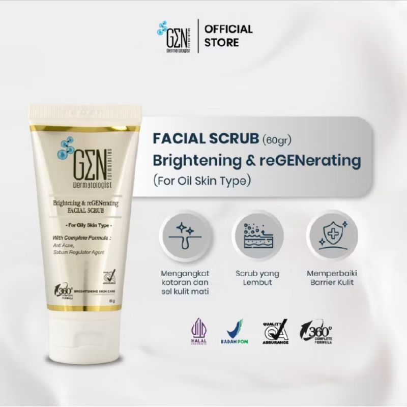 Gen Dermatologist Brightening & Regenerating Facial Scrub