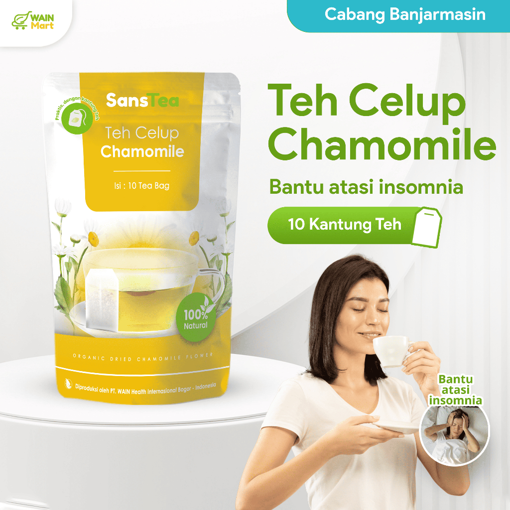 

ANTI IMSOMNIA !!! Teh Celup Chamomile Herbal Relaksasi kaya akan Antioksidan