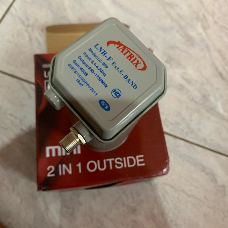 LNB Parabola C Band Single 1 OUT Tanpa Ring LNB Matrix LNB Gardiner Single