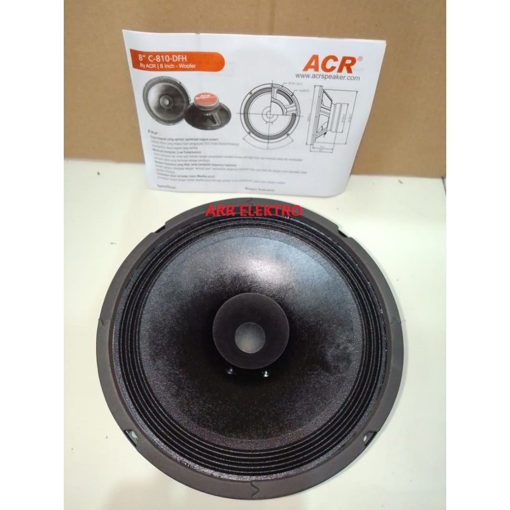 SPEAKER 8 INCH ACR C 810 DFH FULL RANGE 8" Original ACR