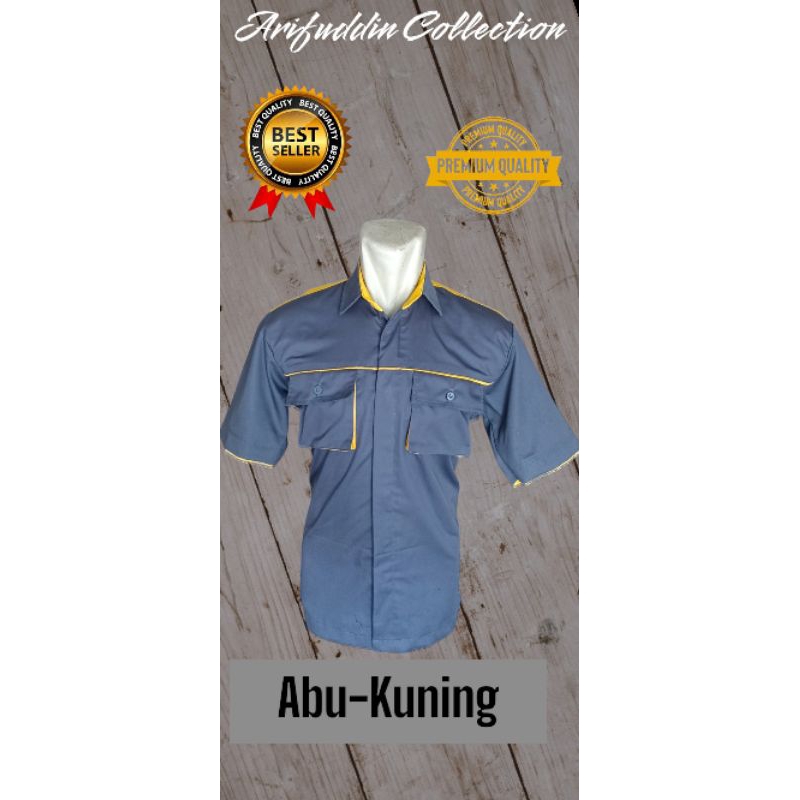 KEMEJA PDH TACTICAL KOMBINASI WARNA (ABU-KUNING)