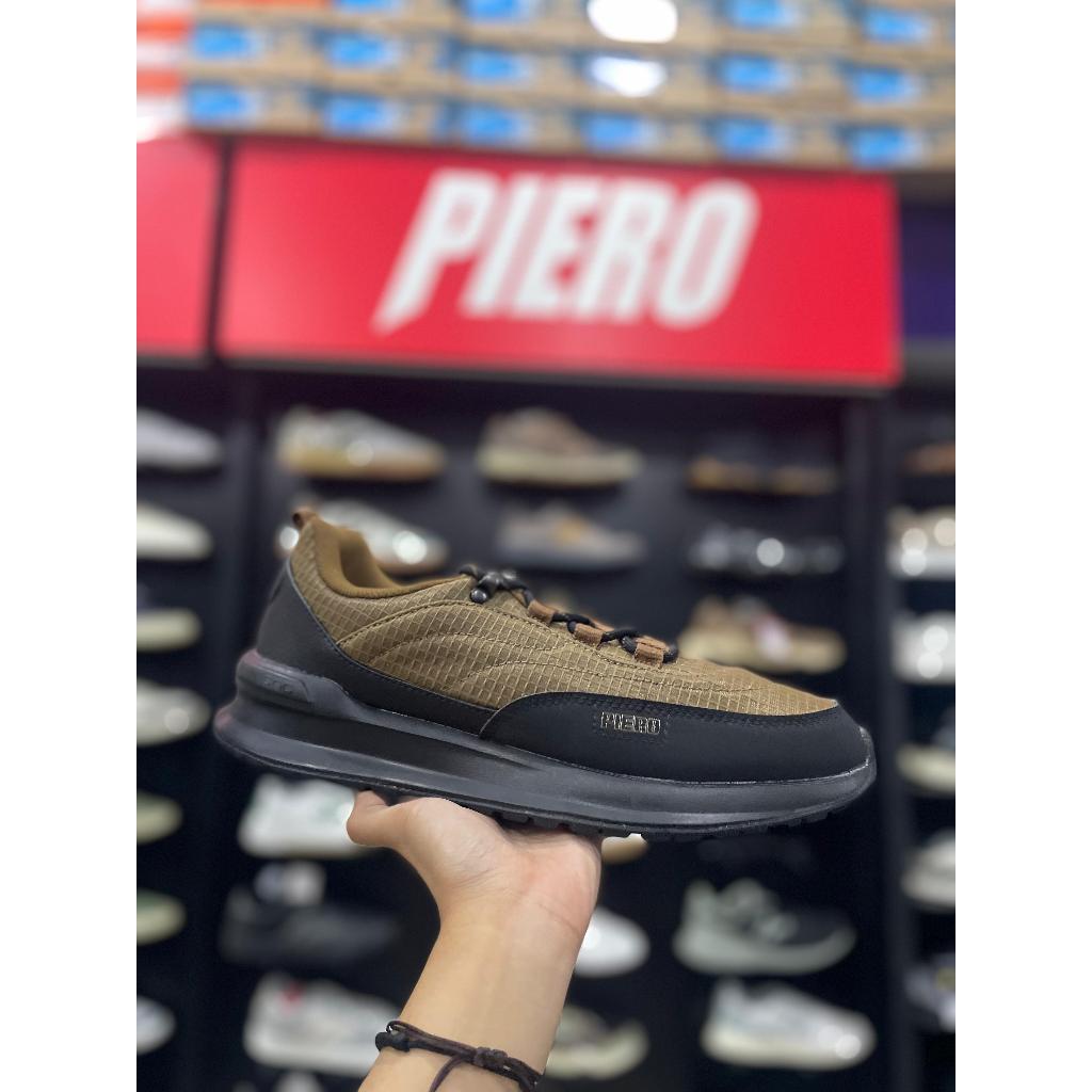 Sepatu Piero JOGGER 24 C-TRL-Brown/Black/Black - Original Sneakers Pria