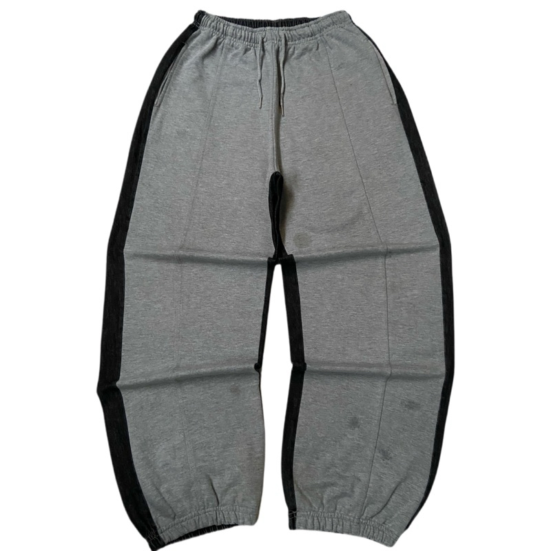 y2k baggy sweatpants two tone by slow record house
