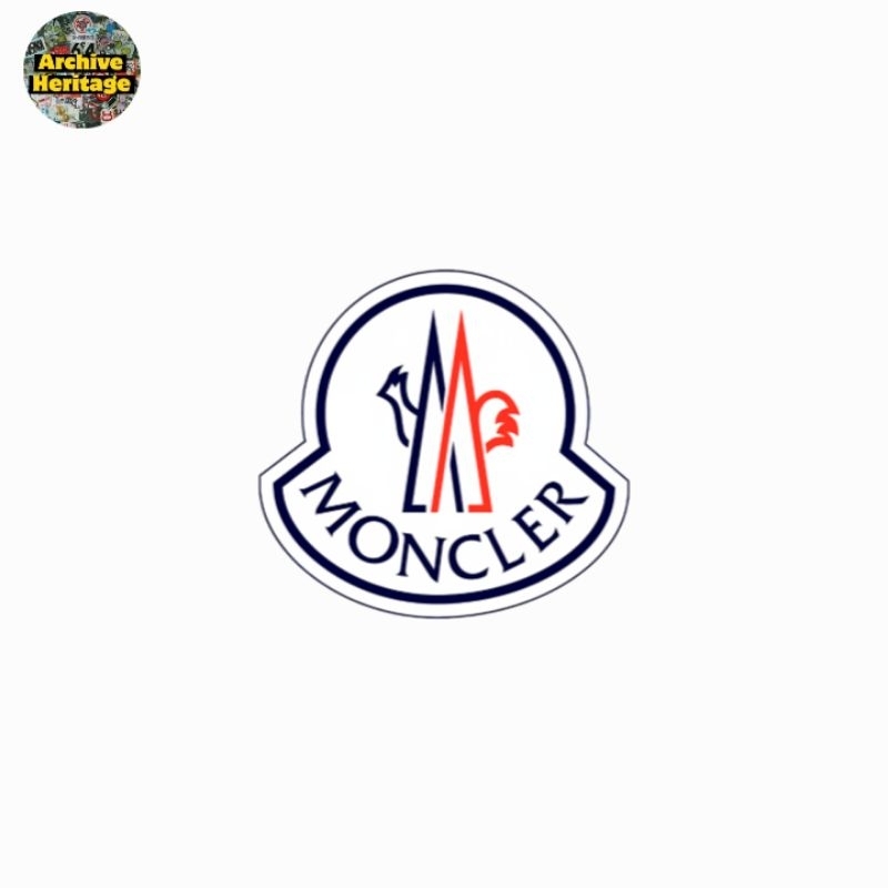 

sticker M*ncl*r logo brand streetwear diecut stiker