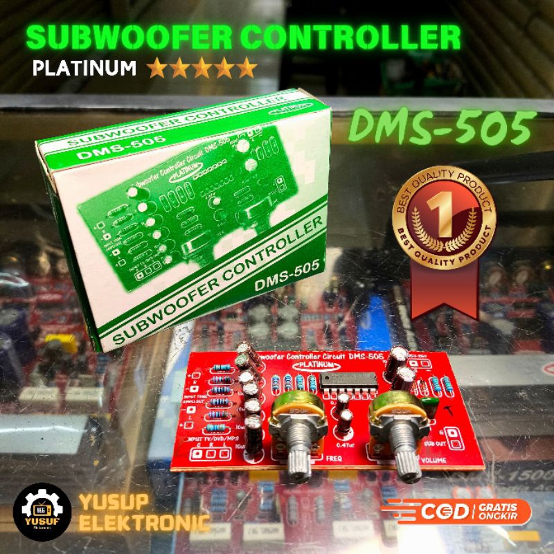 KIT TONE CONTROL CHANNEL PREAMP SUBWOOFER DMS 505 PLATINUM