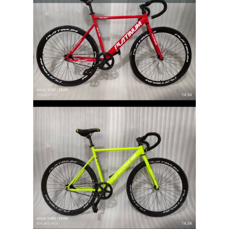 fixie balap frame aero steel platinum torpedo non doltrap black, gray, white red blue neon