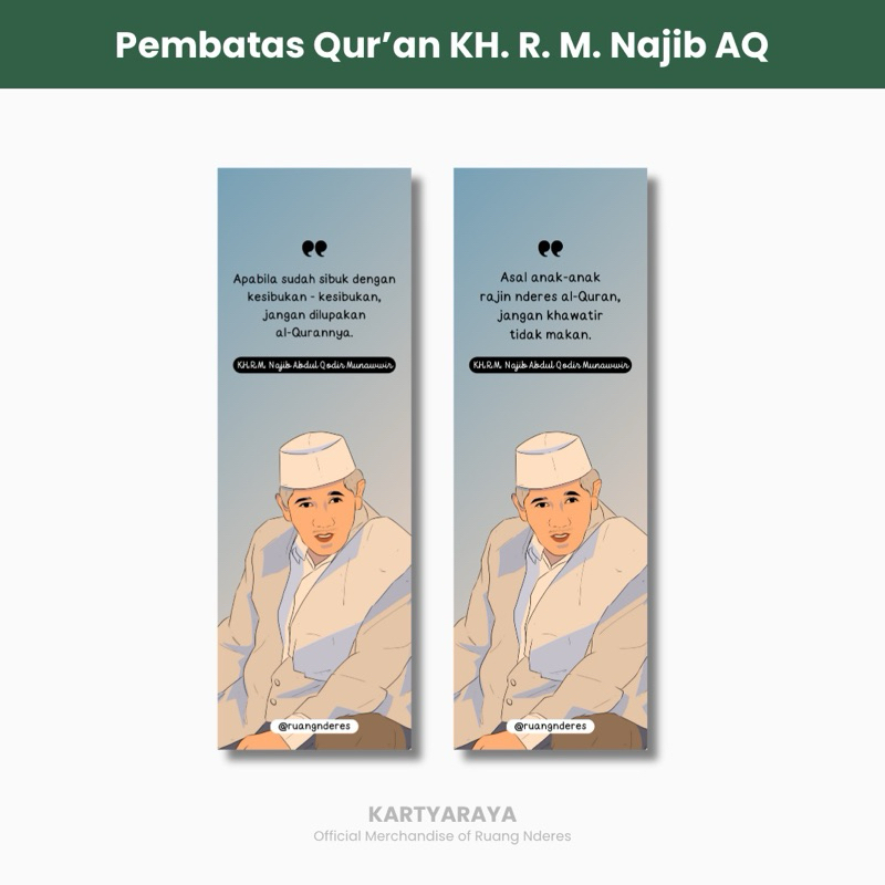 

Pembatas Quran/ Buku Motivasi Dawuh KH. R. M. Najib AQ Krapyak | Ruang Nderes