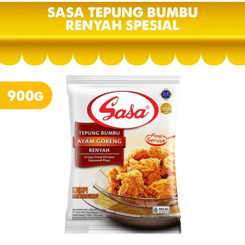 

FREE PACKING- SASA TEPUNG BUMBU RENYAH SPESIAL GURIH 900gr/ Tepung Krispi Serbaguna Sasa