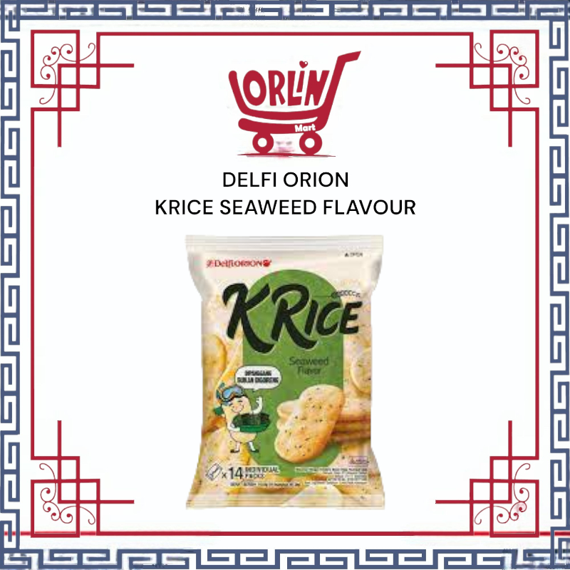 

DELFI ORION K RICE SEAWEED 110.6GR / RICE CRACKERS SEAWEED