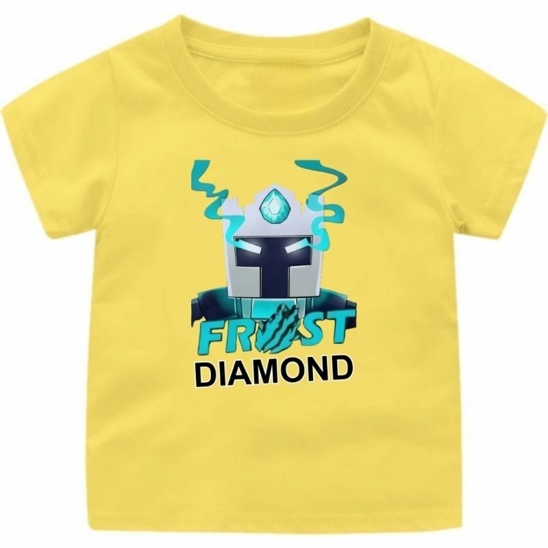 Baju Kaos Atasan Anak Laki-laki Gambar Frost Diamond Terbaru