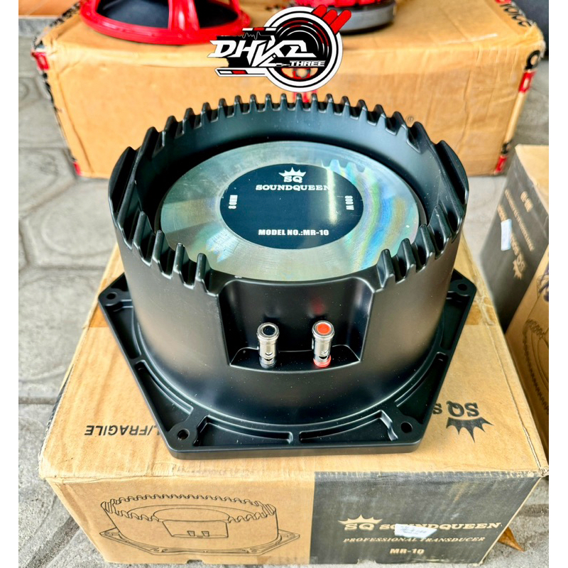 SPEAKER SOUNDQUEEN 10INCH MR 10 / Speaker Soundqueen Mr 10 inch Mid range Rangka vakum