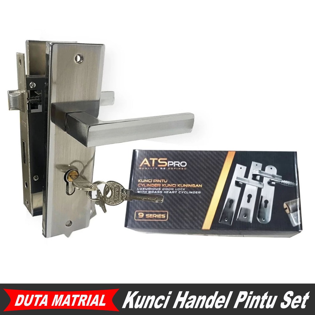 ATS PRO Kunci Pintu Rumah Set / Handle Hendel Handel Pintu Set Komplit Ukuran Besar / Kunci Pintu Cy
