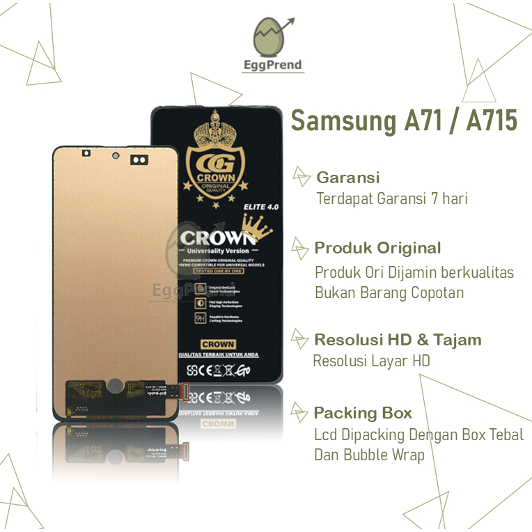 LCD TOUCHSCREEN SAMSUNG A71 / A715 / A715F FULLSET COMPLETE ORIGINAL