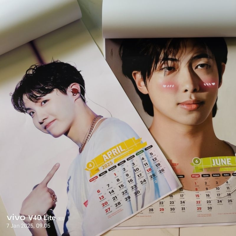 

Kalender BTS 7 Lembar 2025