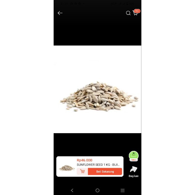 

sunflower seed 1kg-biji bunga matahari import