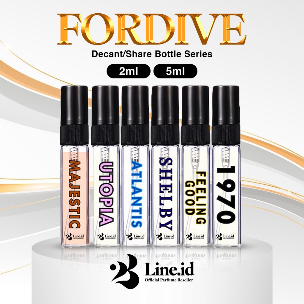 FORDIVE DECANT/SHARE BOTTLE 2 & 5 ML ALL VARIANT | SHELLBY, 1970, MAJESTIC, UTOPIA, FEELING GOODS, A