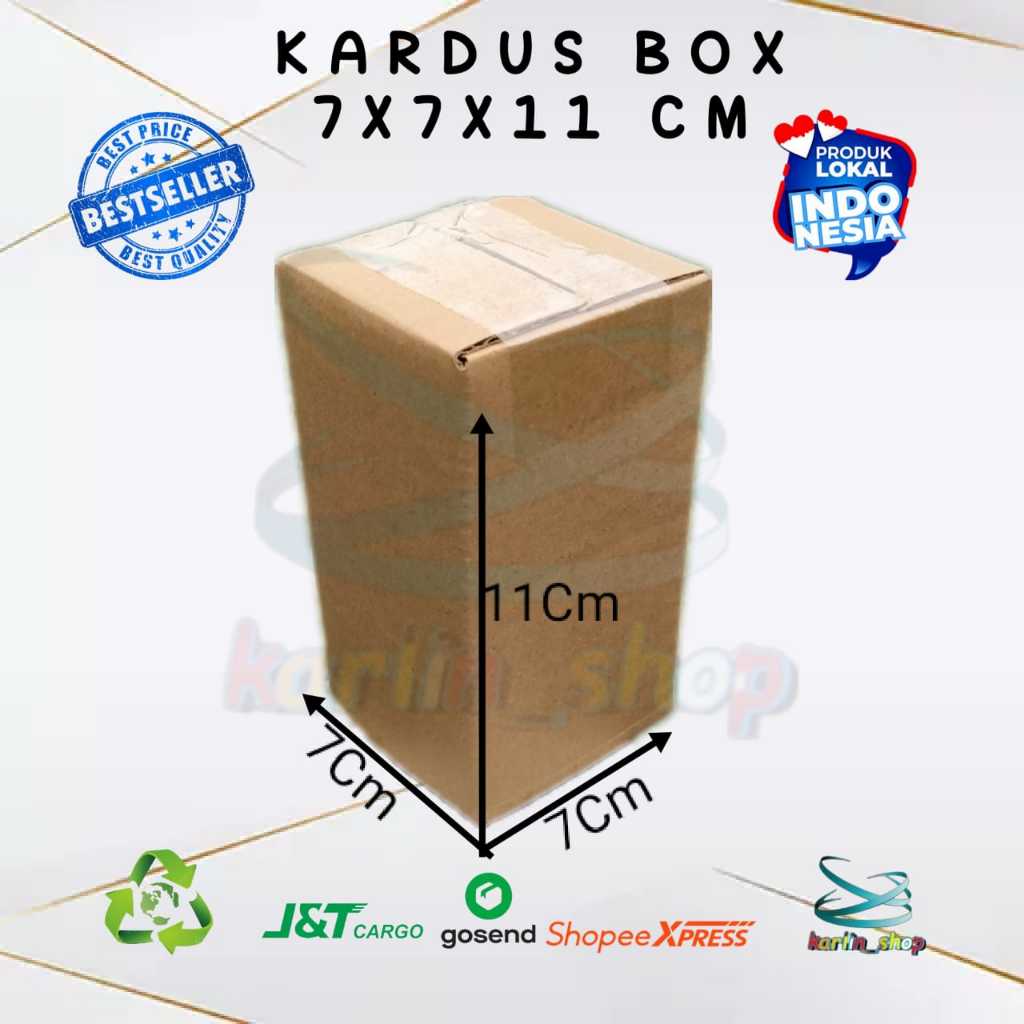 

Kardus box 7x7x11 cm single wall