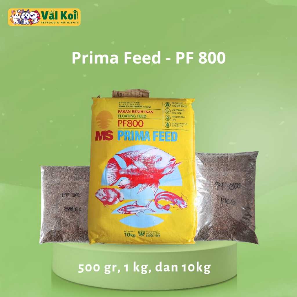 Prima Feed 500gr PF1000 PF800 PF500 Pakan Benih Pelet Bibit Benih Ikan Koi Lele Gurami Patin