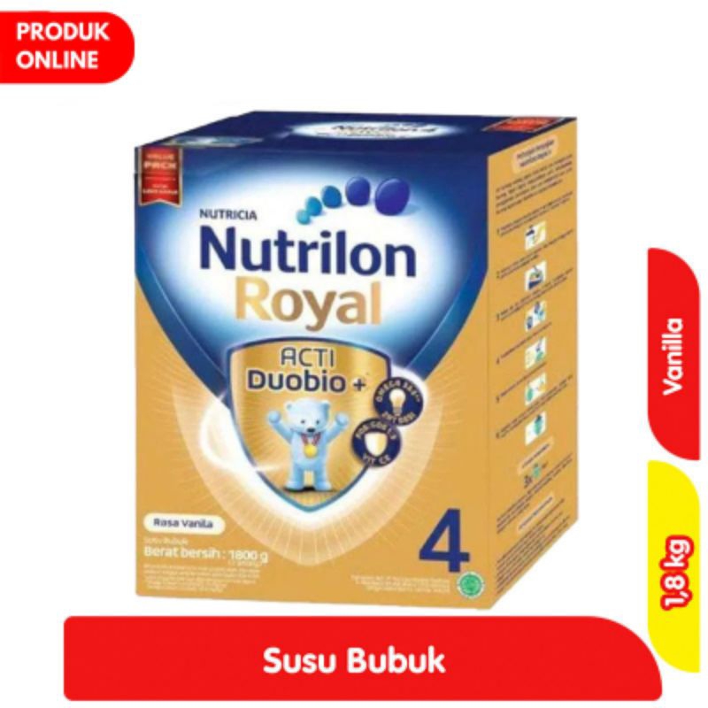 

Nutrilon Royal 4 Susu Bubuk Pertumbuhan Anak Vanila 1.8 kg