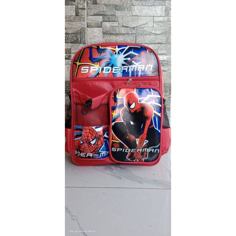 Tas Sekolah Anak Laki laki SD Spiderman Boboiboy free fire