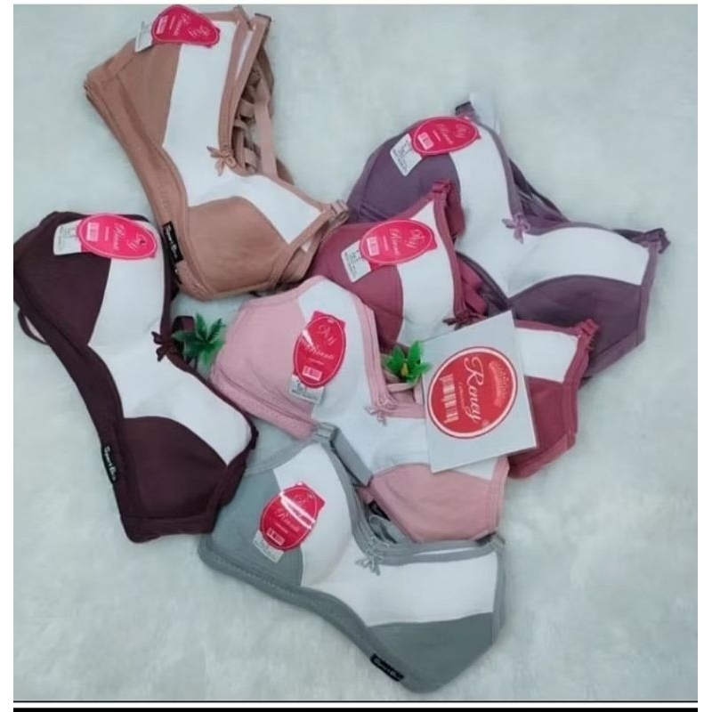 Bh/bra sport bra rianti body fit tanpa kawat busa tipis bahan lembut size 38
