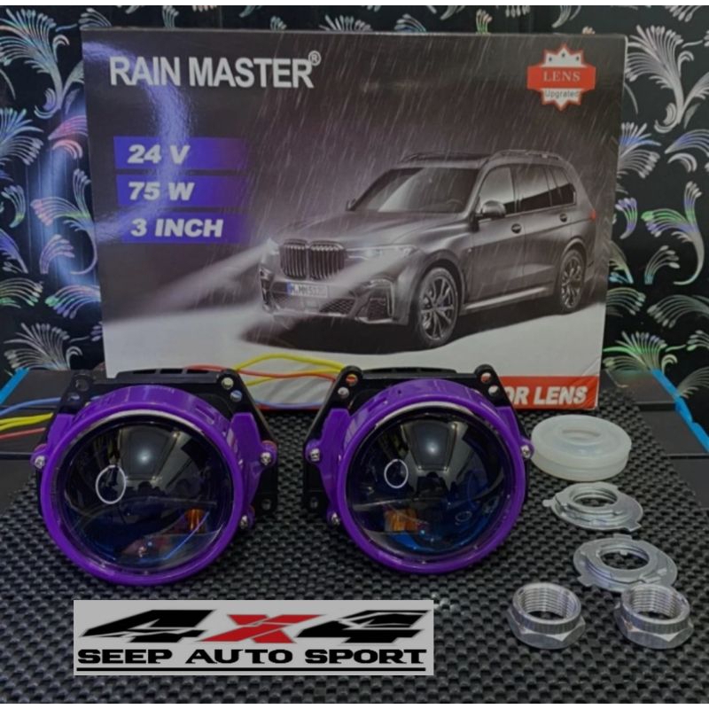 Biled Projector Projie "24V BI-LED 24 VOLT" 3.0 Inch Projector Blue Lens