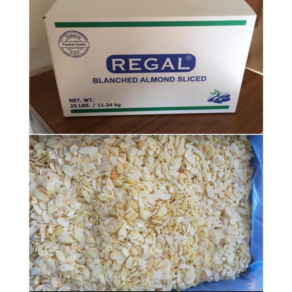 

REGAL KACANG ALMOND SLICE KEMASAN ECER 100GR, KHUSUS INSTANT SAMEDAY KURIR