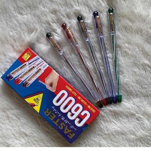 

PULPEN / BALLPOINT FASTER C-600 ISI 12 BLUE Stationery