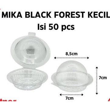 MIKA BLACK FOREST KECIL ISI 50 PCS| MIKA KUE MINI / PUDING / BURGER