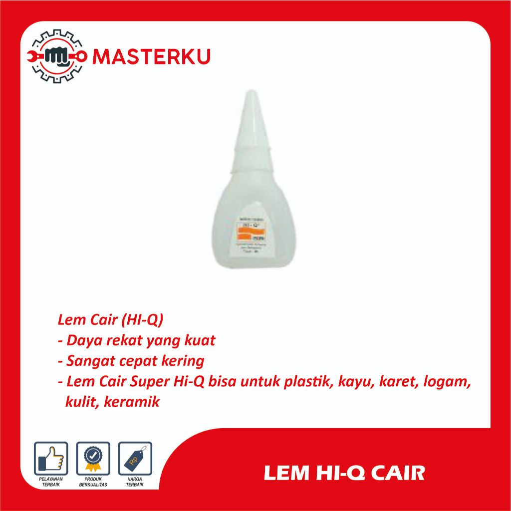Lem Cair (HI-Q) Alteco Botol / Lem Cair
