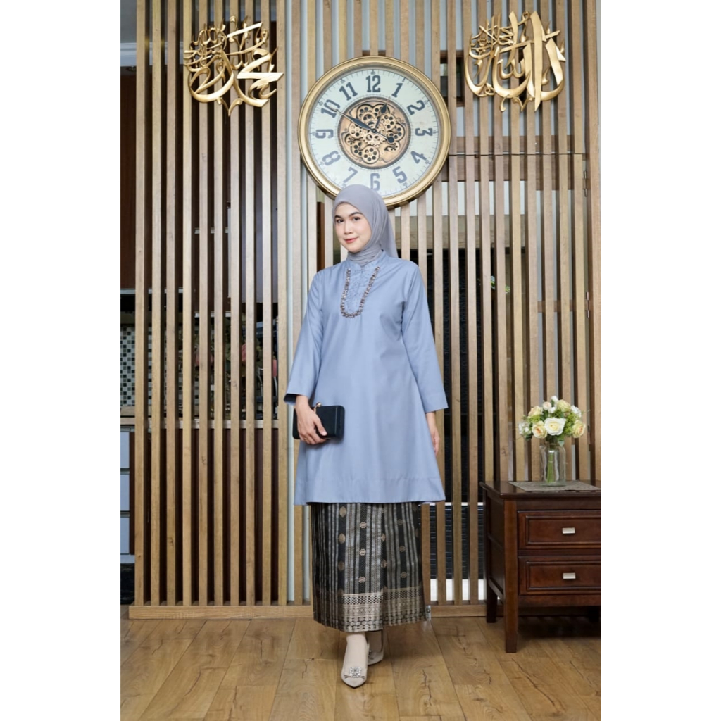 Kamari tunik baju kurung basiba katun toyobo mutiara payet ori Kamari TUNIK ONLY