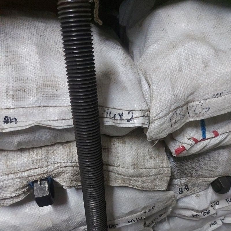 Long Drat M30 x 1 Meter + Double Mur Thread Rod M30 x 1 Meter + Double Mur dan Stud Bolt M30x50cm Do