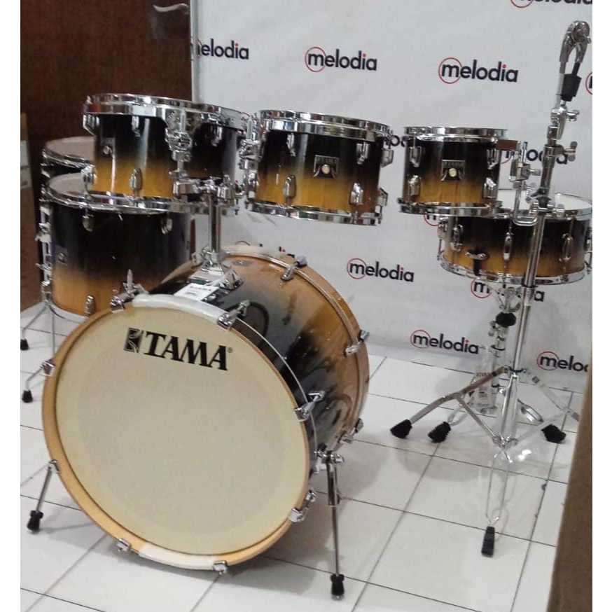 Tama CL-72RSP GLP (Gloss Lacbark Pine Fade), Superstar Classic Maple 7 PCS Drum +Tama SM5W