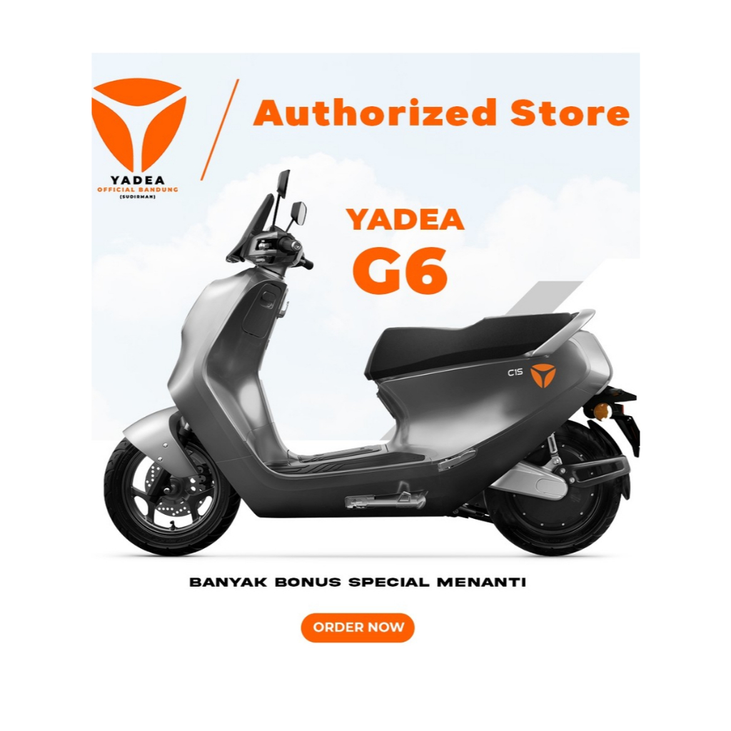 (PENGIRIMAN LUAR KOTA BANDUNG) Motor Listrik Yadea G6 | Yadea G6 | Motor Listrik Yadea | Motor Yadea