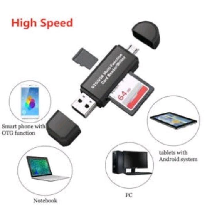 USB Micro USB OTG Adaptor Memori SD Pembaca Kartu Micro SD UC-012
