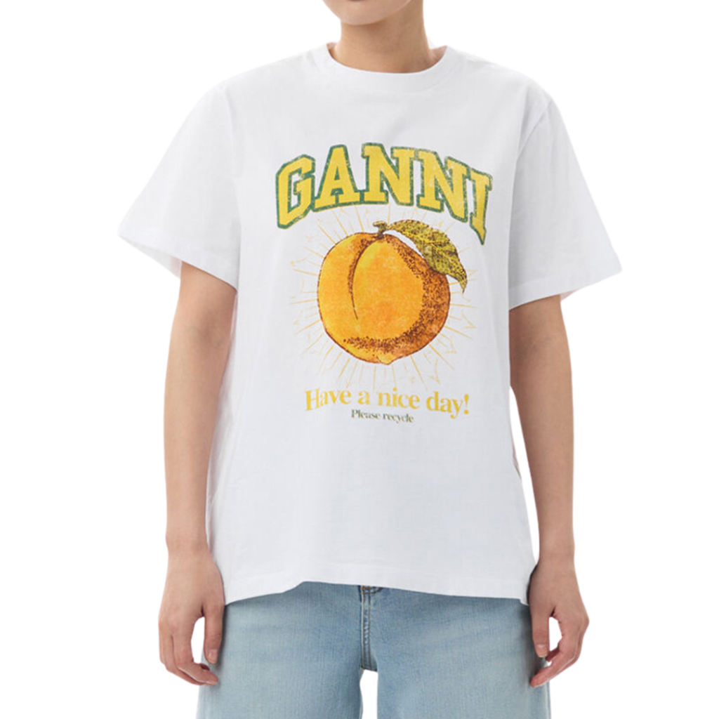 GANNI Ganni peach tshirt