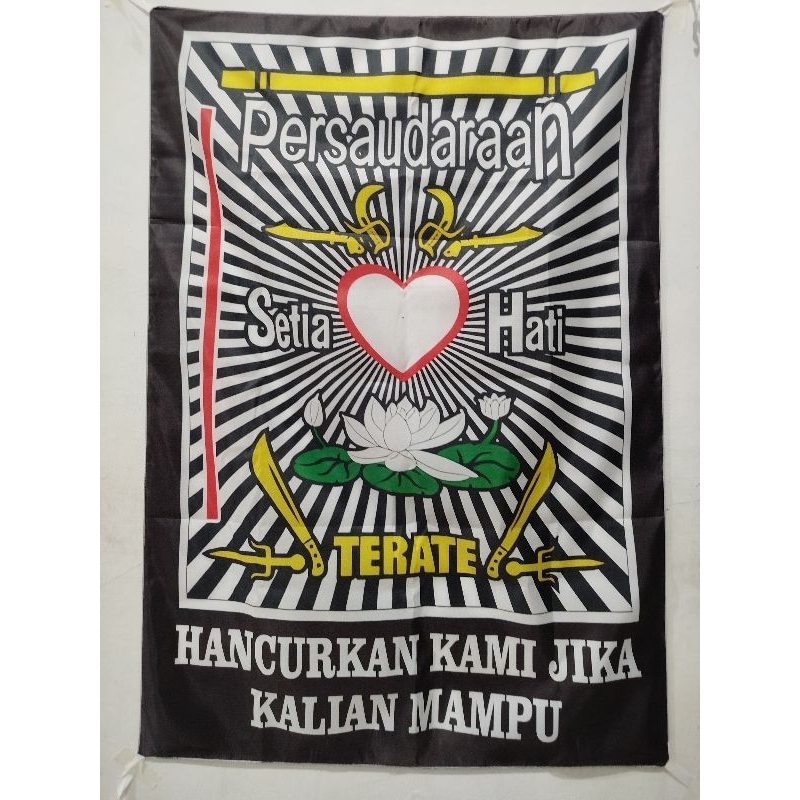 Bendera PSHT Hitam Bendera PSHT Printing 80 x 115