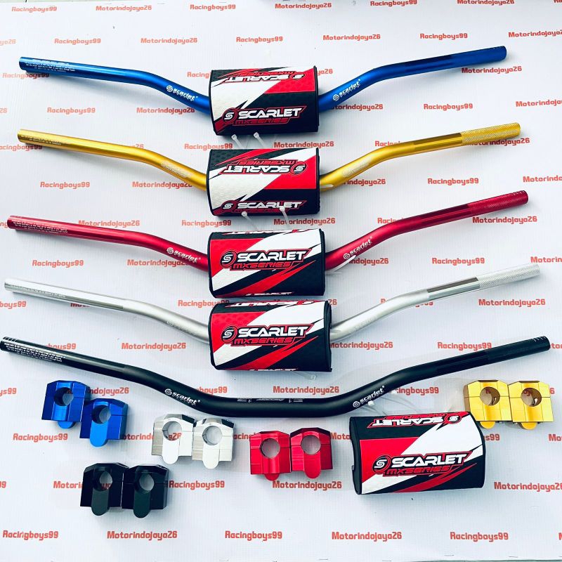 Stang Fatbar Low Scarlet Racing Tebal 5.8MM + Busa Stang