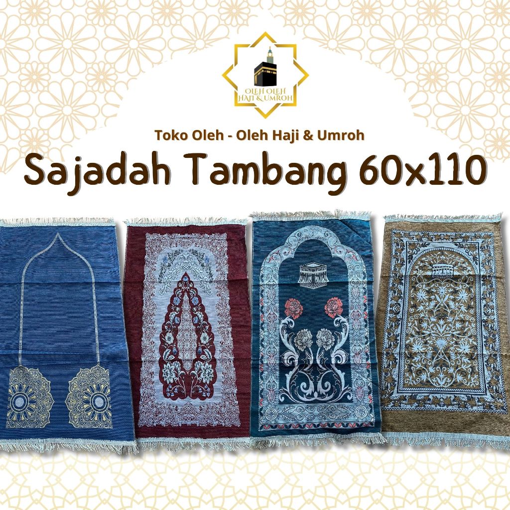 SAJADAH CHENILLE TAMBANG TIPIS UKURAN 60 X 110 SAJADAH PREMIUM SAJADAH TURKEY SAJADAH SOUVENIR SAJAD