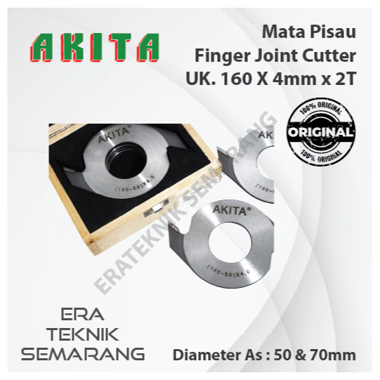 10pcs Mata Pisau Finger Joint Cutter AKITA 160 x 4 mm