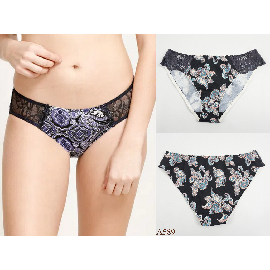 Celana Dalam Wanita Model Mini Motif Mix Lace Renda Rheto Pakaian Dalam / Underwear A589