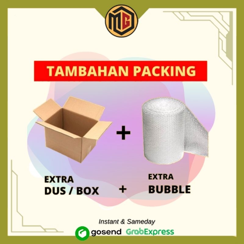 

EXTRA BUBBLE WRAP & DUS TAMBAHAN BUBBLE WRAP BERLAPIS