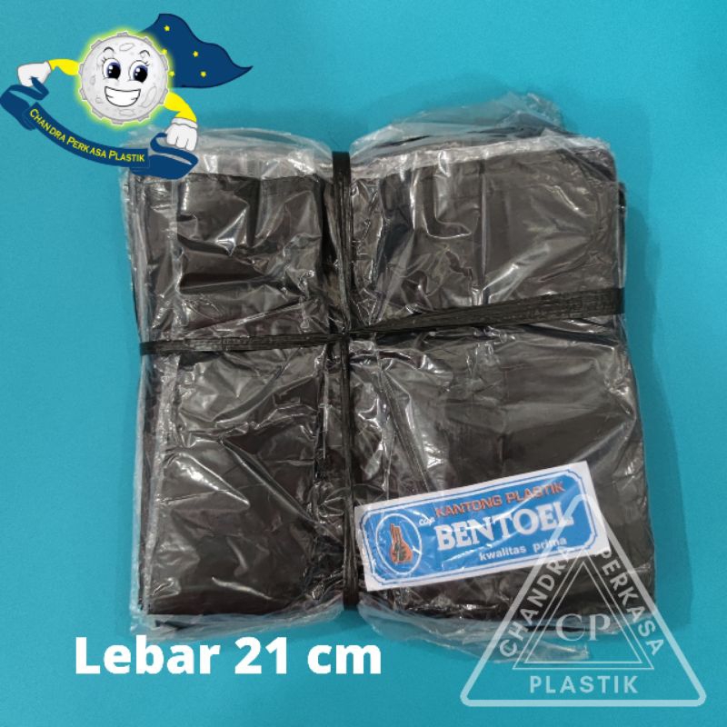 Kantong Plastik Kresek HD Tanggung Bentoel Hitam 21 - 1 Ikat