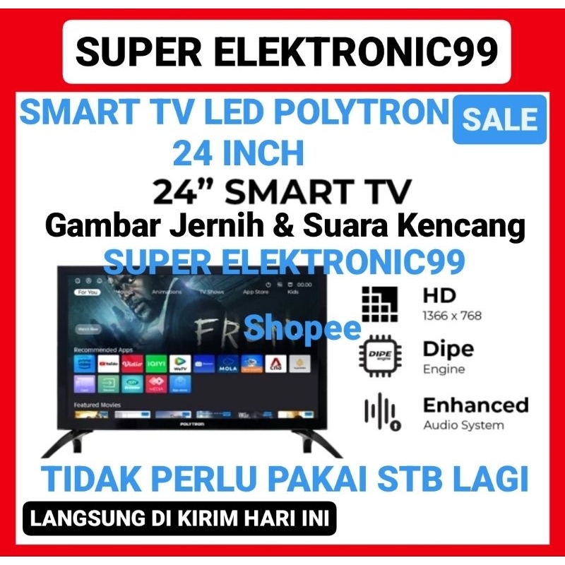 SMART TV LED POLYTRON 24 INCH