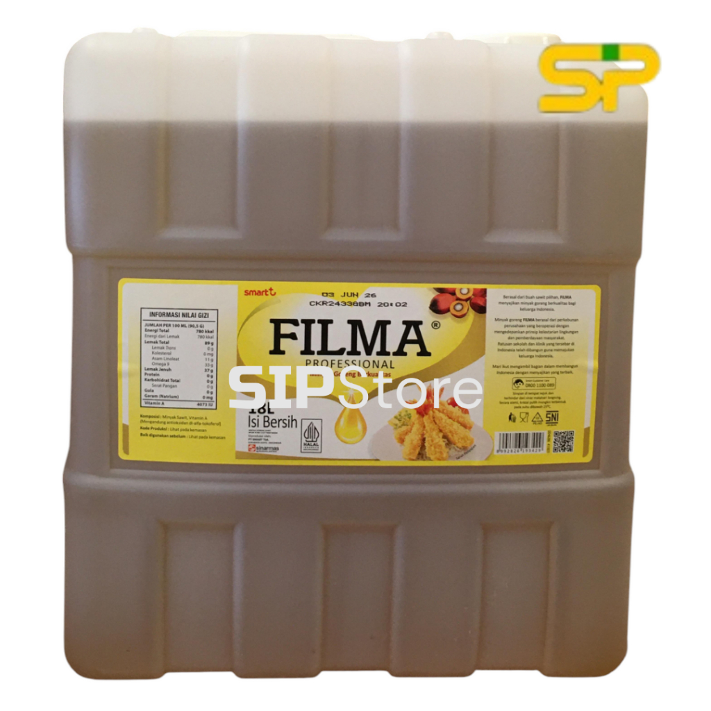 

FILMA Professional Cooking Oil @18L VIT / Minyak Goreng Dirigen 18 Liter