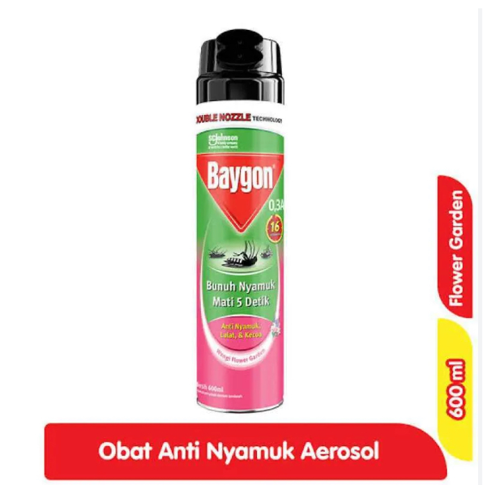 Baygon 600ml / Baygon Aerosol 600ml Spray Botol